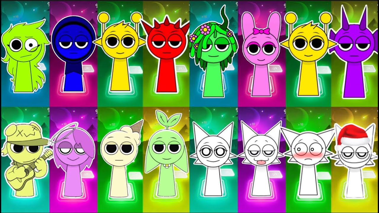 SPRUNKI Incredibox - Coffin Dance Song (COVER) Tiles hop step 🔴💥🔝🚨