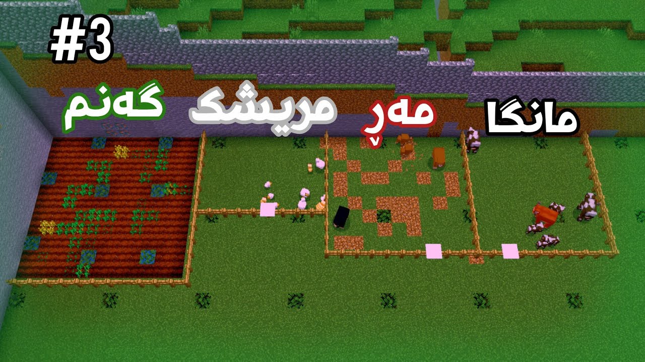 شوێنی کێڵگە و ئاژەڵمان دروستکرد👨‍🌾🐑🐄