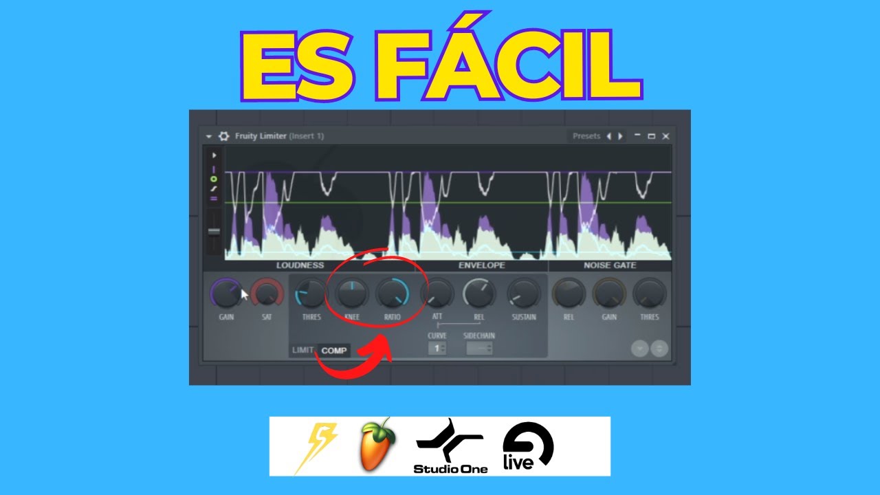 COMPRESIÓN de VOCES e INSTRUMENTOS (FL Studio 20 Tutorial)