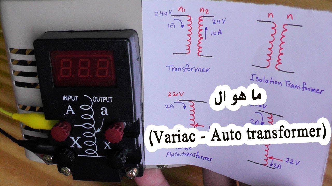 في المختبر:: 80- ما هو ال (Variac - Auto transformer)