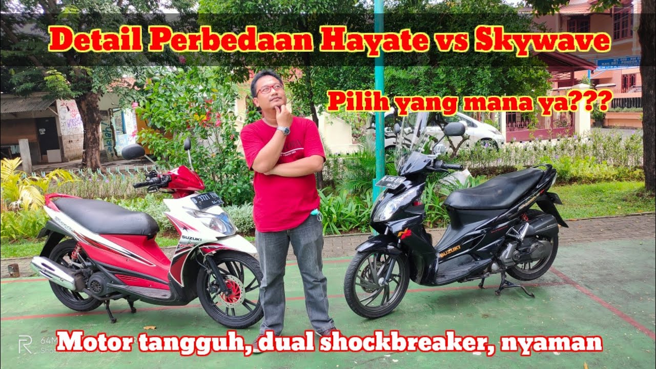 Detail Perbedaan Suzuki Hayate dan Suzuki Skywave || Suzuki Hayate vs Suzuki Skywave