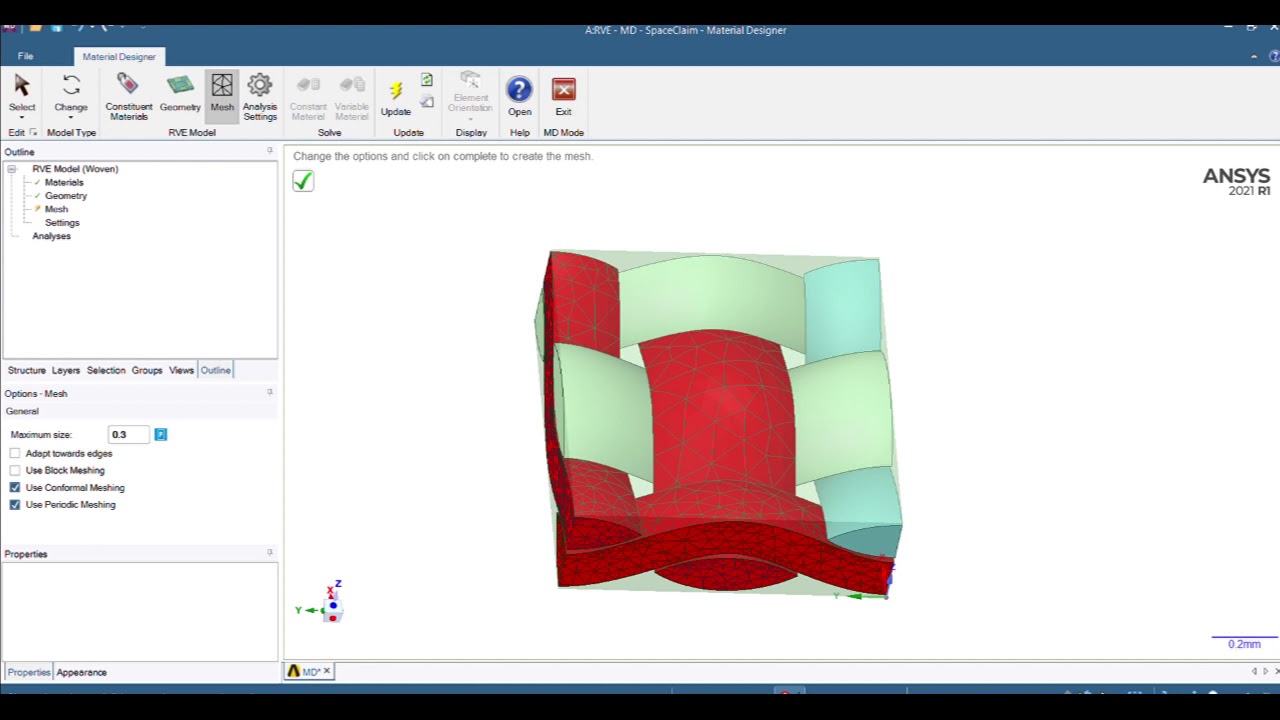 Ansys Material Designer Example