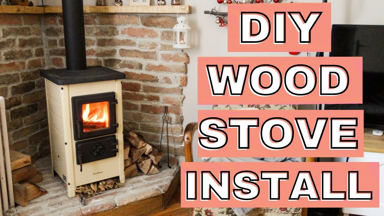 DIY Wood Stove Installation | DIY Brick Hearth for Wood Stove