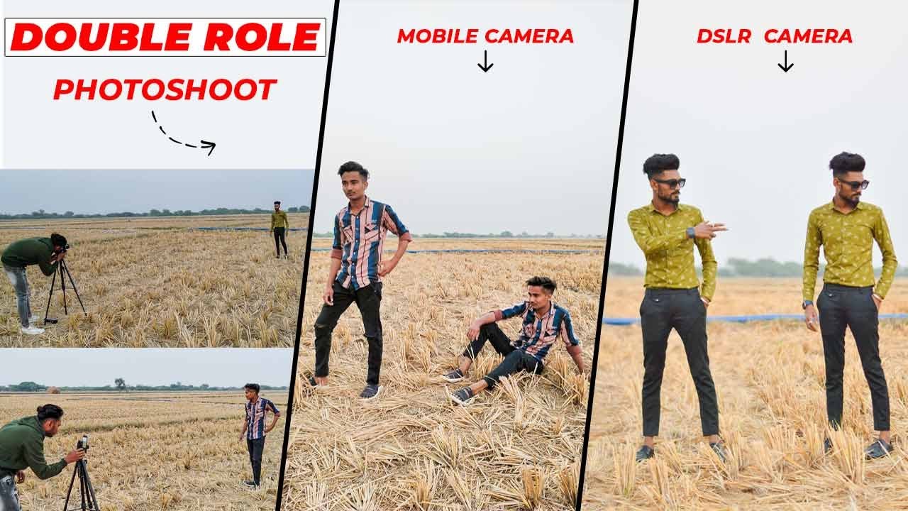 Double Role Photoshoot with Mobile & DSLR | Nikon D3200 50mm 1.8 | Part 1 -  SK Pixel