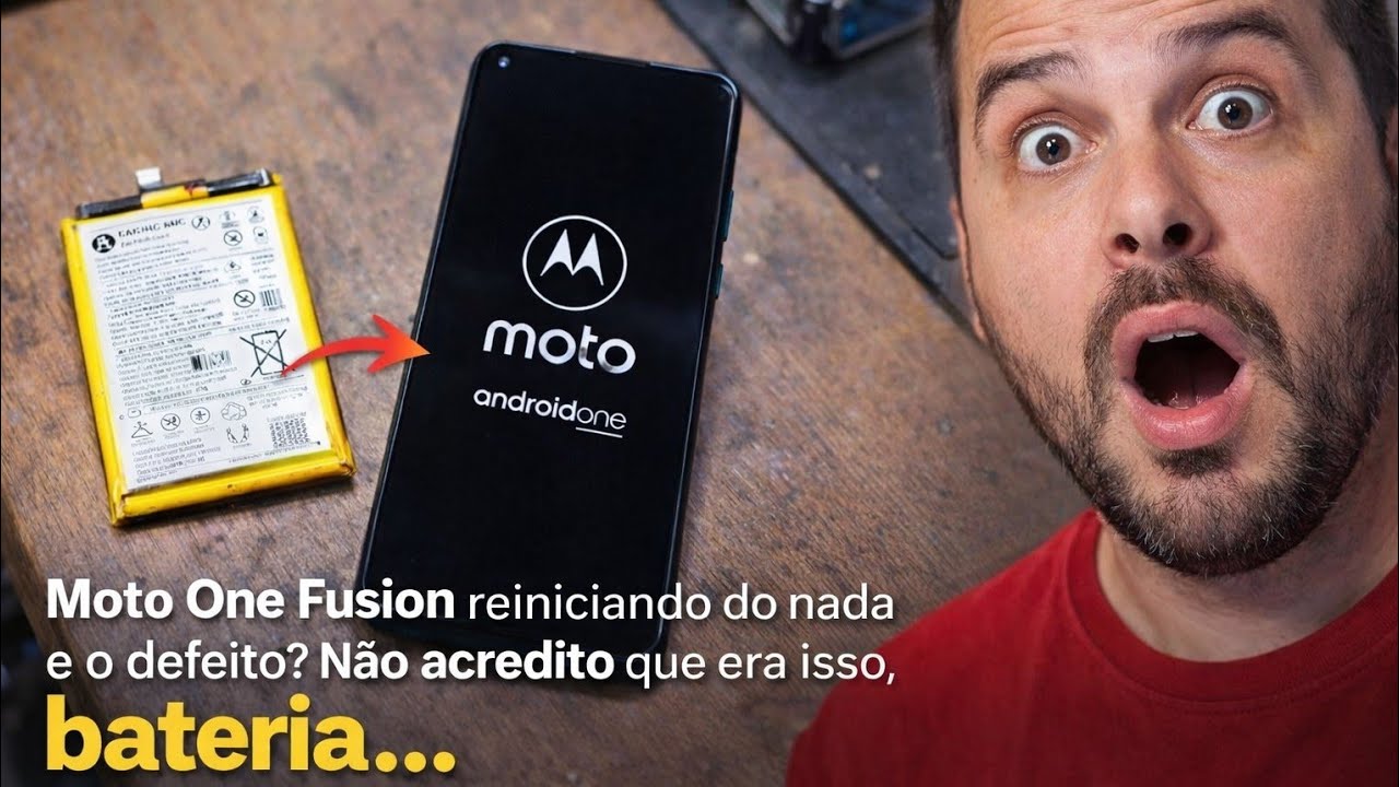 Moto one fusion reiniciando do nada,olha o defeito simples.