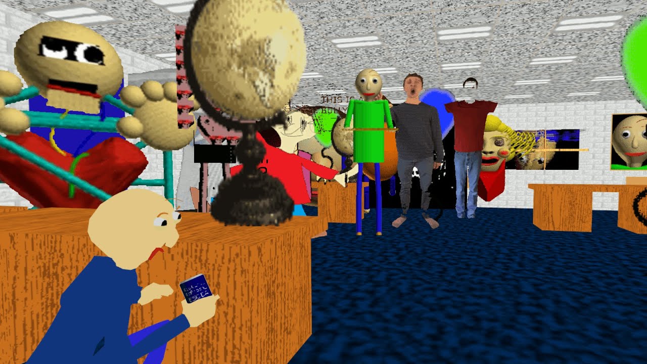 Baldi's Basics, но все пытаются убить меня / Гмод Некстботы █ Garry's Mod – моды █