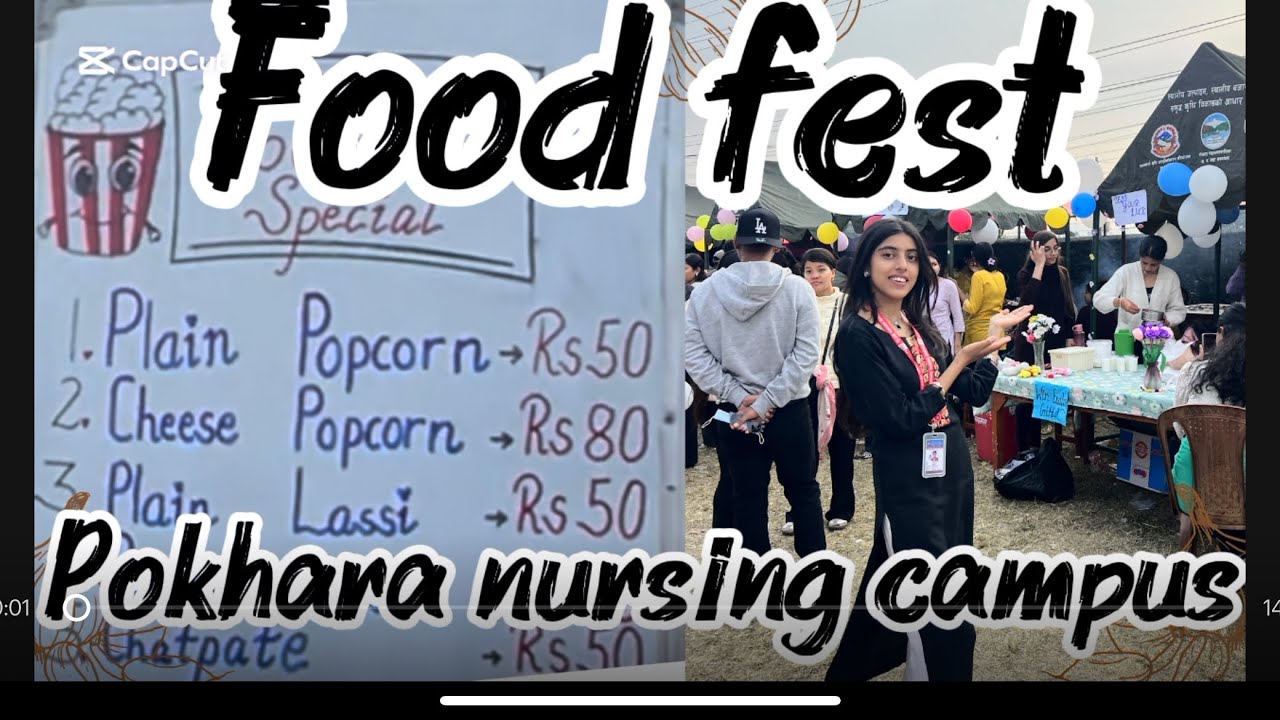 Food festival and musical night at pokhara nursing campus#firsteverevent#nursingstudent #healingbite