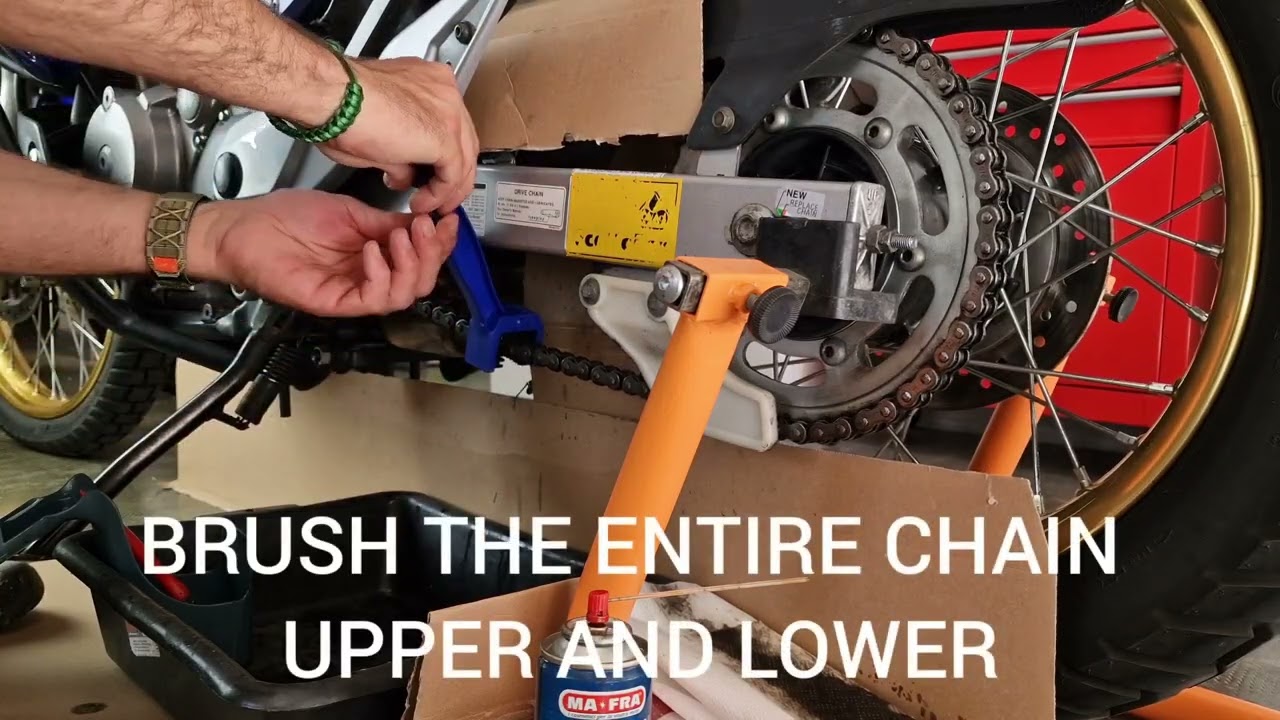 TRANSALP 650 - PERFECT CHAIN MAINTENANCE