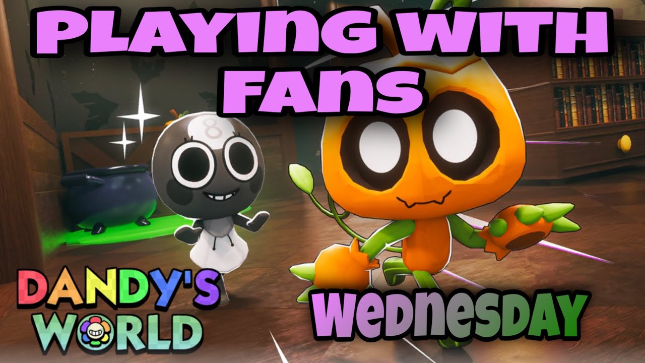 Gathering pumpkins for Halloween skins in Dandy's World.