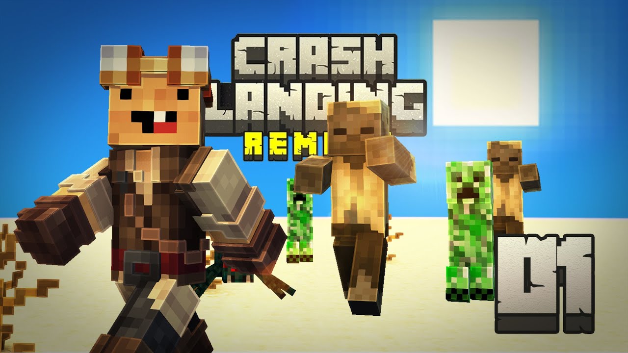 A DESGRACEIRA - Crash Landing Remake #01 (Minecraft com mods)
