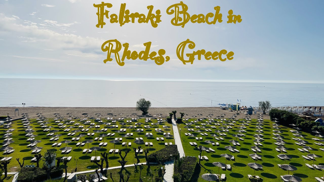 Apollo Beach hotel in Faliraki, Rhodes, Greece (4K 60fps)