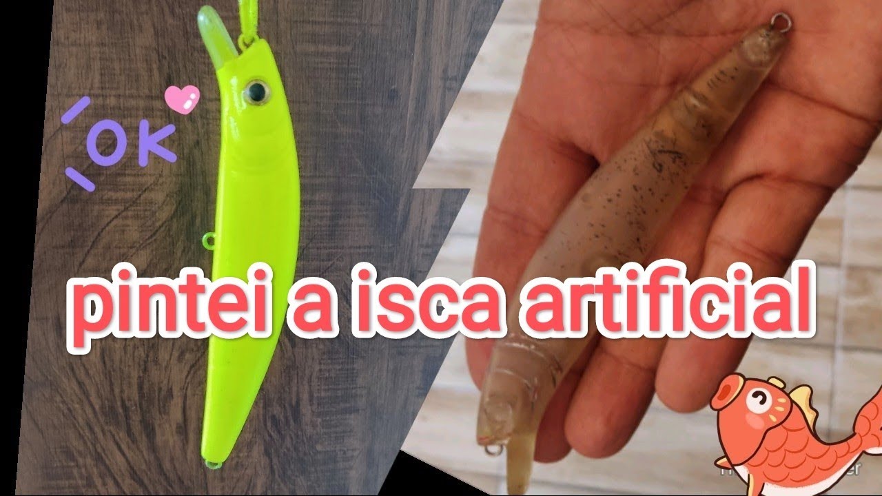 Como pintar uma isca artificial