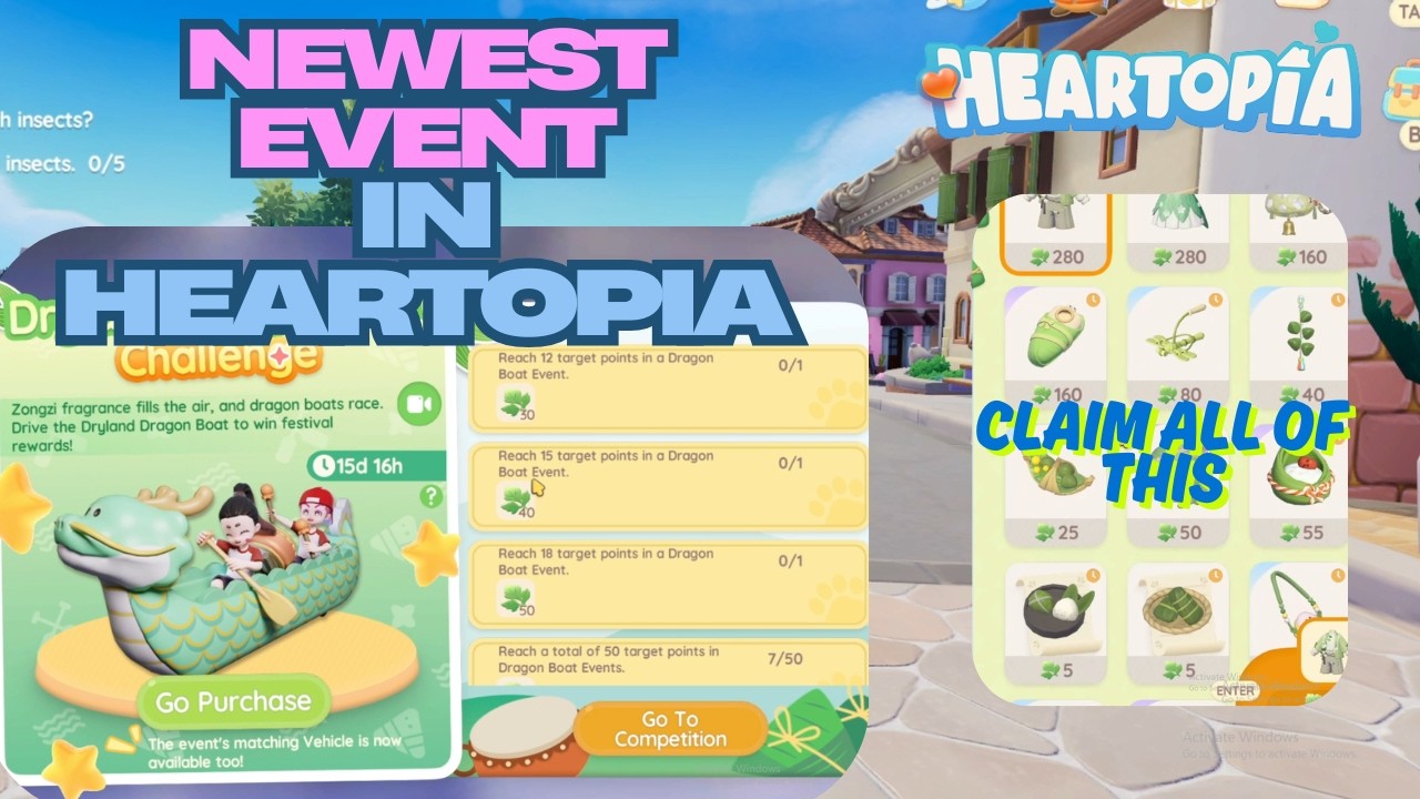 Heartopia Dryland Dragonboat Challenge Guide 2026 | Easy Rewards & Event Tips