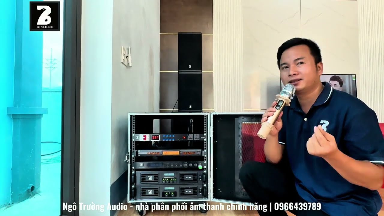 Bàn giao lắp đặt setup bộ dàn âm thanh số karaoke 4.1 về Thái Nguyên | Bird Audio - Italya 