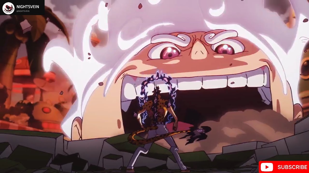 Gear 5 Luffy defeats Awakened Lucci #onepiece #new #anime #luffy #lucci #egghead