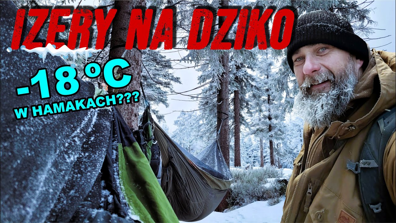 4 izerskie dni na dziko: hamaki skute lodem #bushcraft #wintercamping #survival