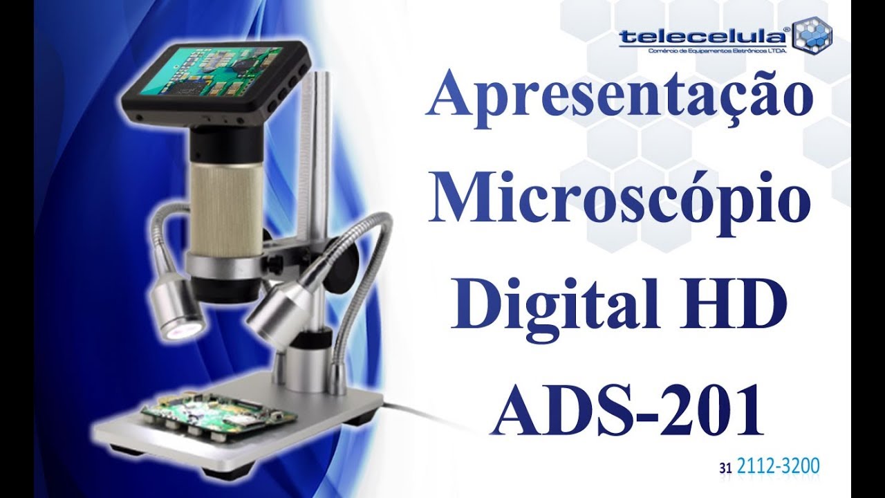 Microscópio Digital HD ADS-201 (MELHOR CUSTO-BENEFICIO) - TELECELULA