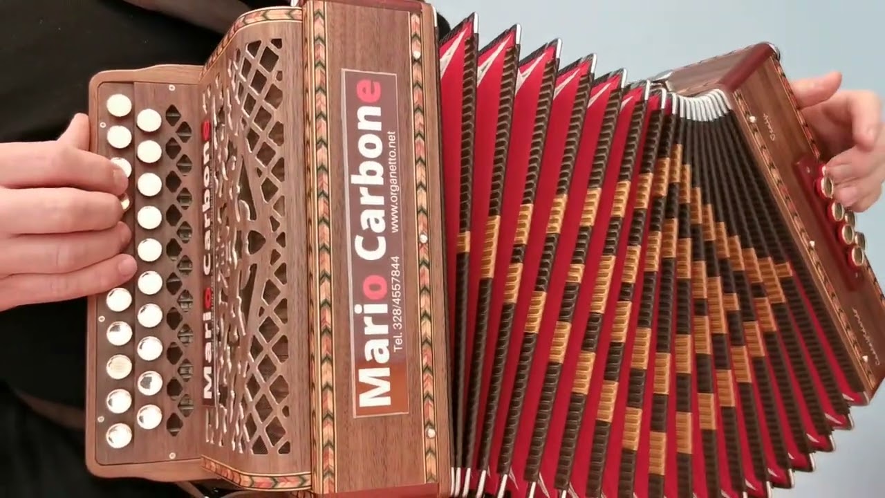 8 bassi - ROMAGNA MIA - Secondo Casadei - brano - Accordion diatonic -  organetto -