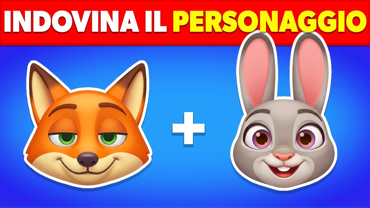 Indovina i personaggi di Zootropolis 2 con il quiz sugli EMOJI 😍🐰🦊 Judy Hopps, Nick Wilde, Capo Bogo