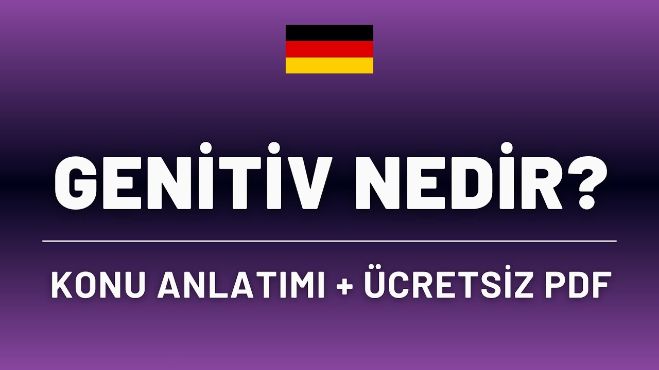 🇩🇪 Genitiv + Ücretsiz PDF #almancaöğren