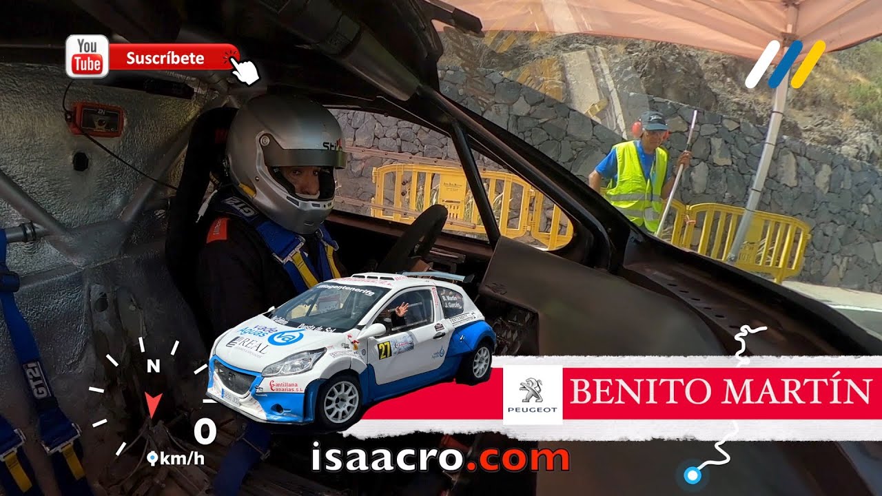 Onboard 48 Subida a Tamaimo 2023. Benito Martín con PEUGEOT 208 BRC R15 by isaacro.com
