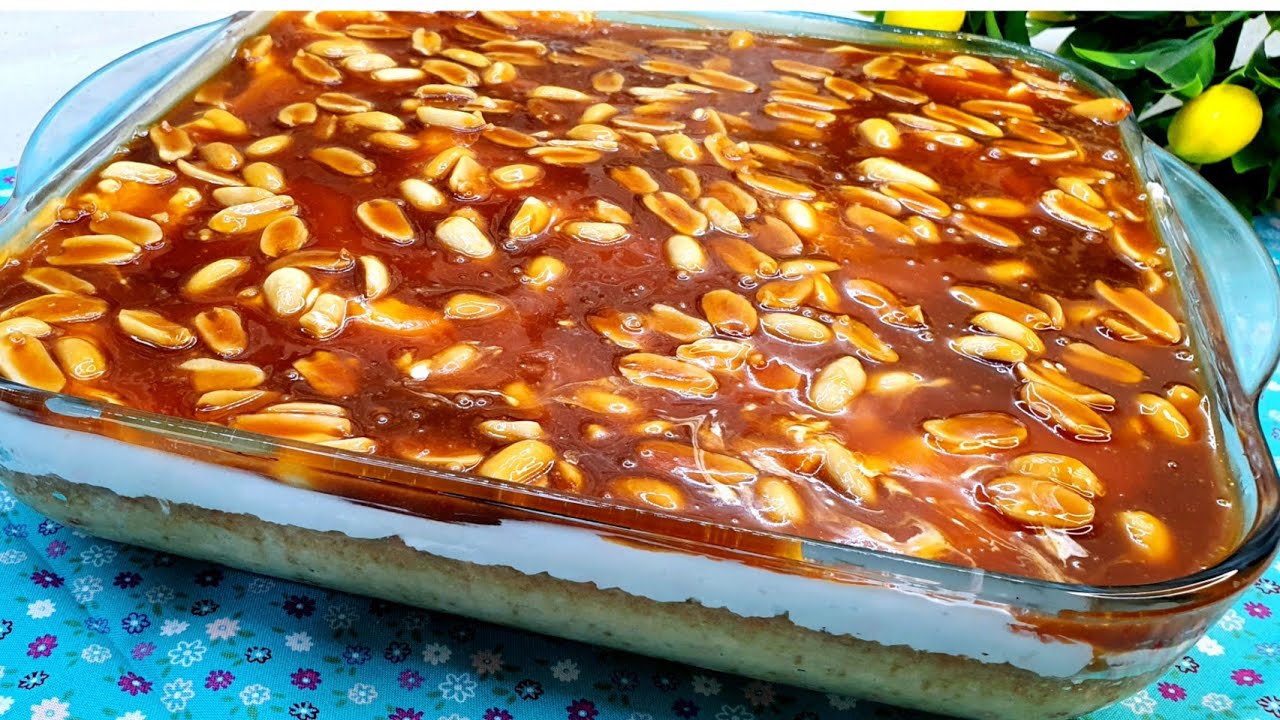 BİR AVUÇ YER FISTIĞIN VARSA BU PASTAYI  MUTLAKA YAP ✅ FISTIKLI KAREMELİ PASTA - KAREMELİ PASTA