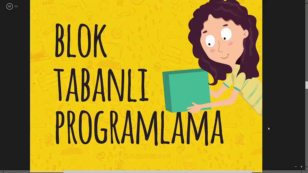 Bilişim Teknolojileri ve Yazılım Dersi 5. Sınıf-Blok tabanlı programlama