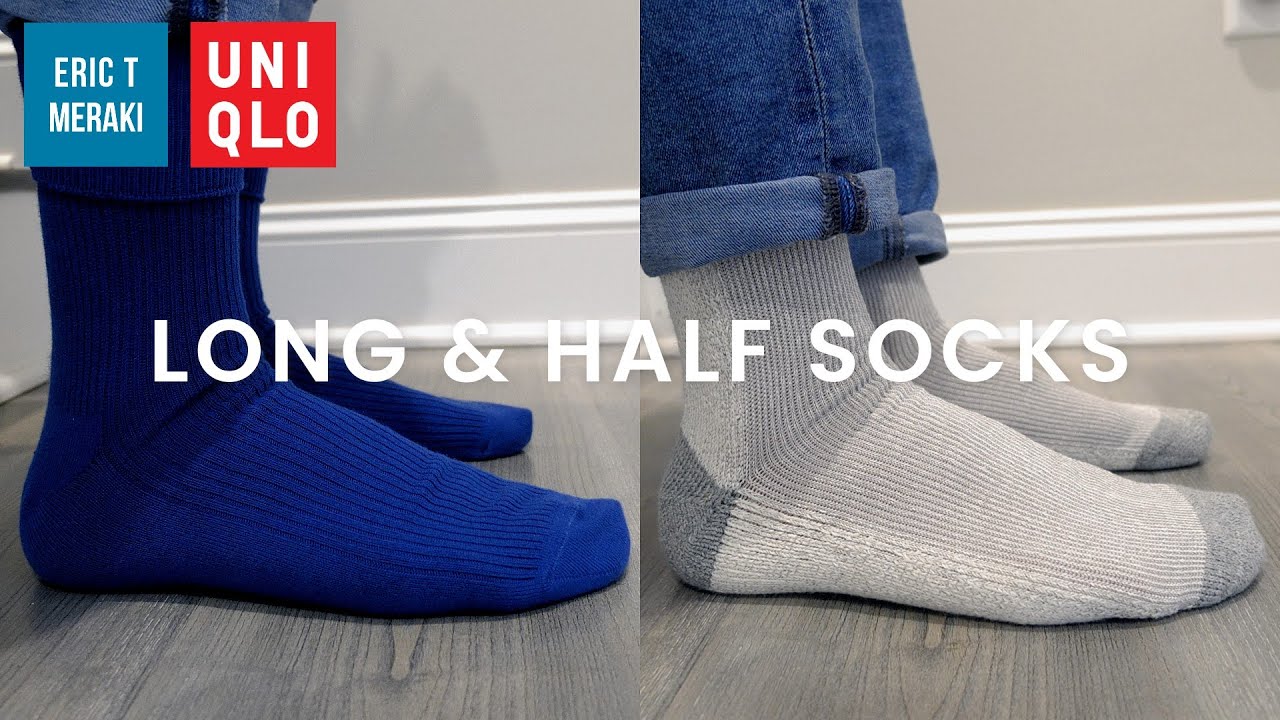 [UNIQLO HAUL] Men's Long Color Socks & Half Socks Review | Info & Fit Guide