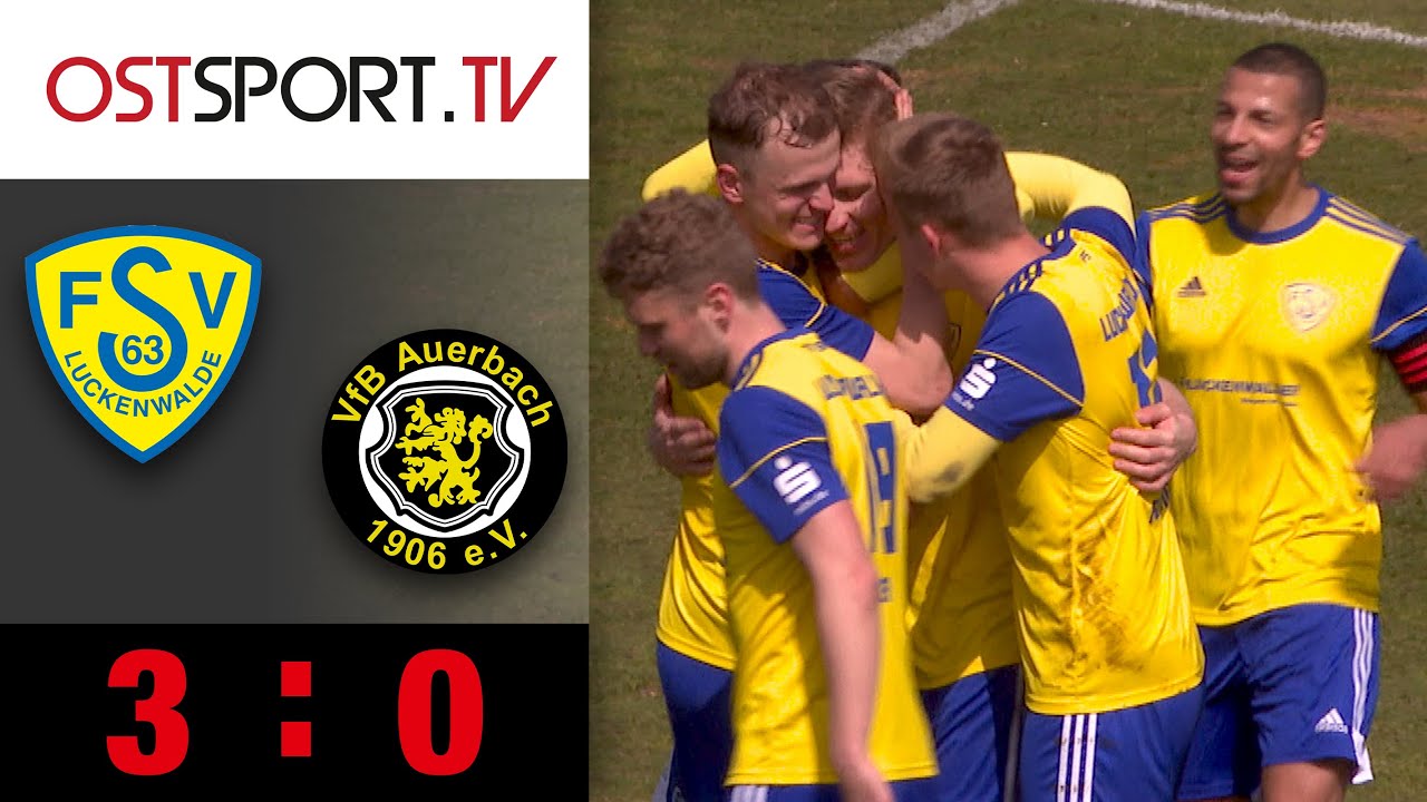 Rote Karte und Monster-Parade bei Luckenwalde-Gala: Luckenwalde -Auerbach 3:0 | Regionalliga Nordost