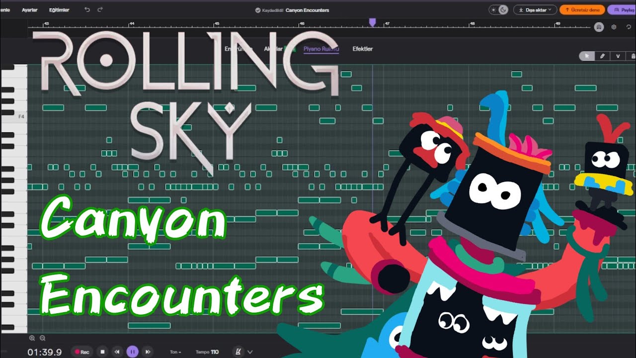 Rolling Sky: Canyon Encounters - Piano Tutorial 🌄🐾