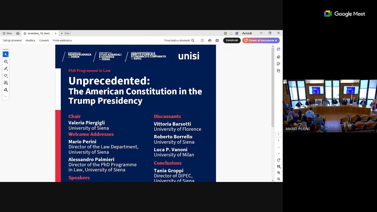 Unprecedented: The American Constitution in the Trump Presidency