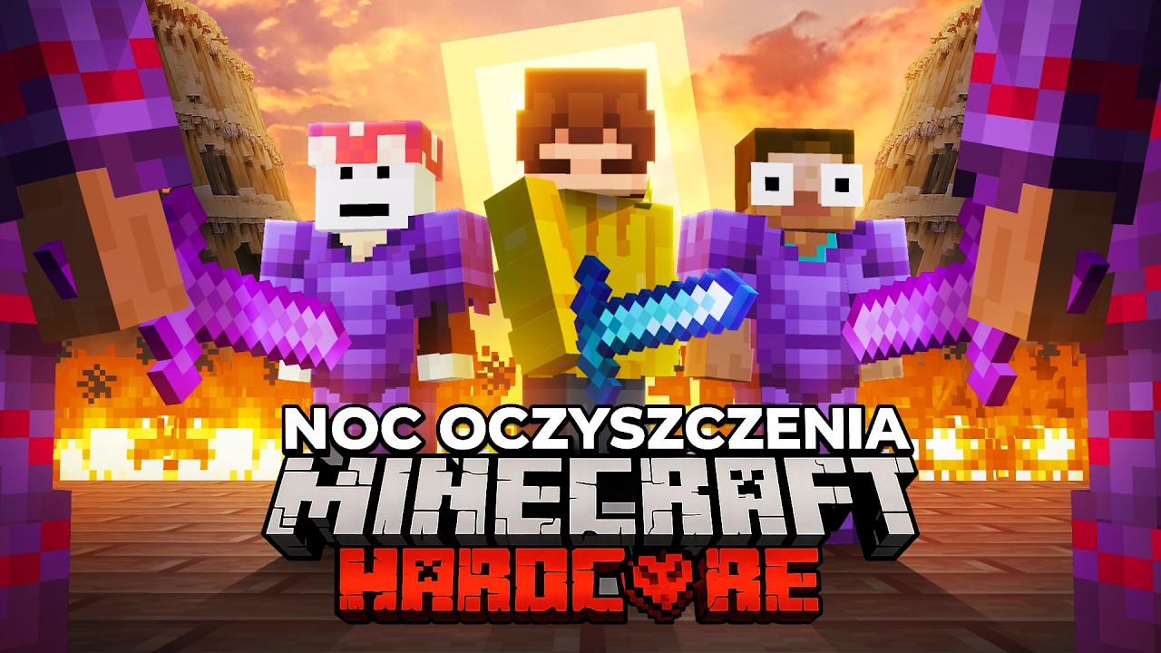 200 GRACZY SYMULUJE NOC OCZYSZCZENIA W MINECRAFT (igrzyska śmierci)