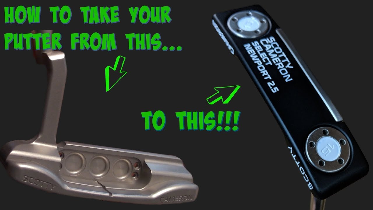 How To Black Out Your Putter (Putter Customization)