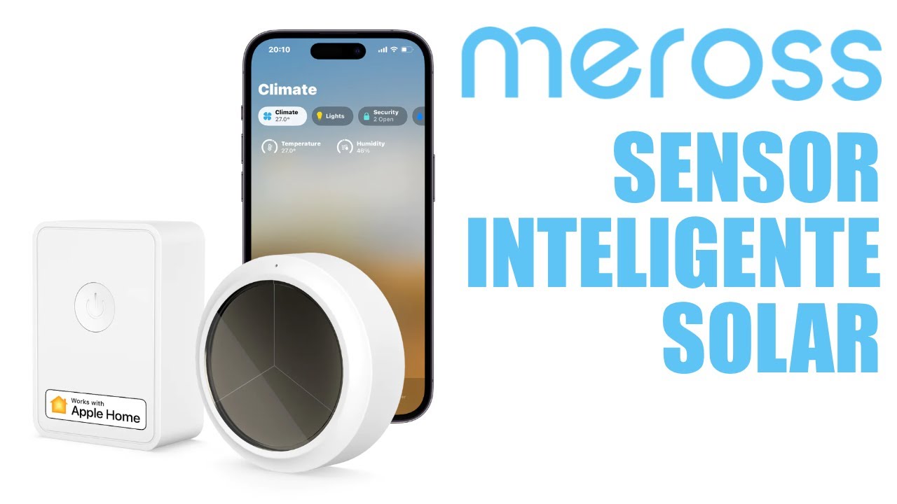 Sensor Meross de temperatura y humedad con carga solar