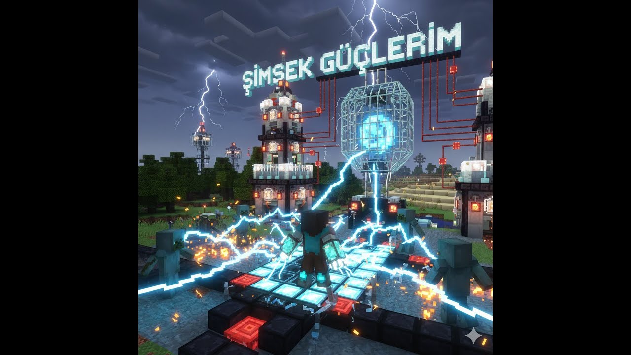 minecarftta şimşek güçlerim oldu.🤯🤯🤯🤯