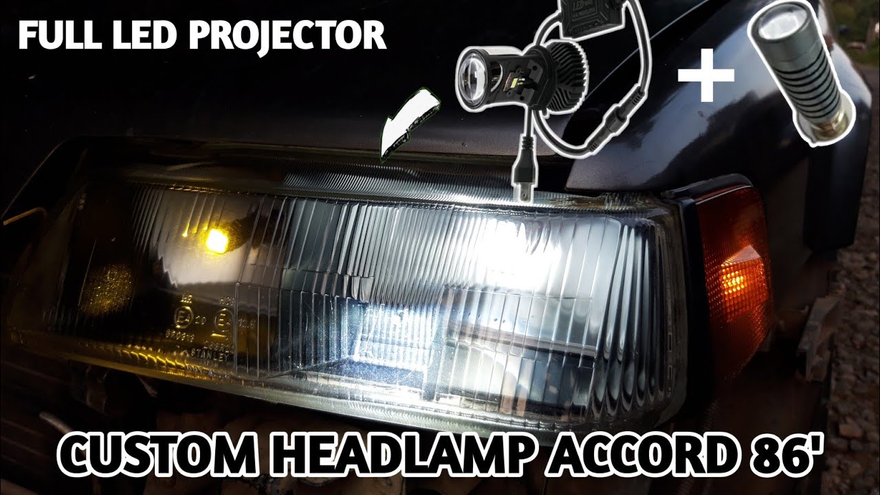 Custom Headlamp Accord prestige 86' | FULL LED PROJECTOR