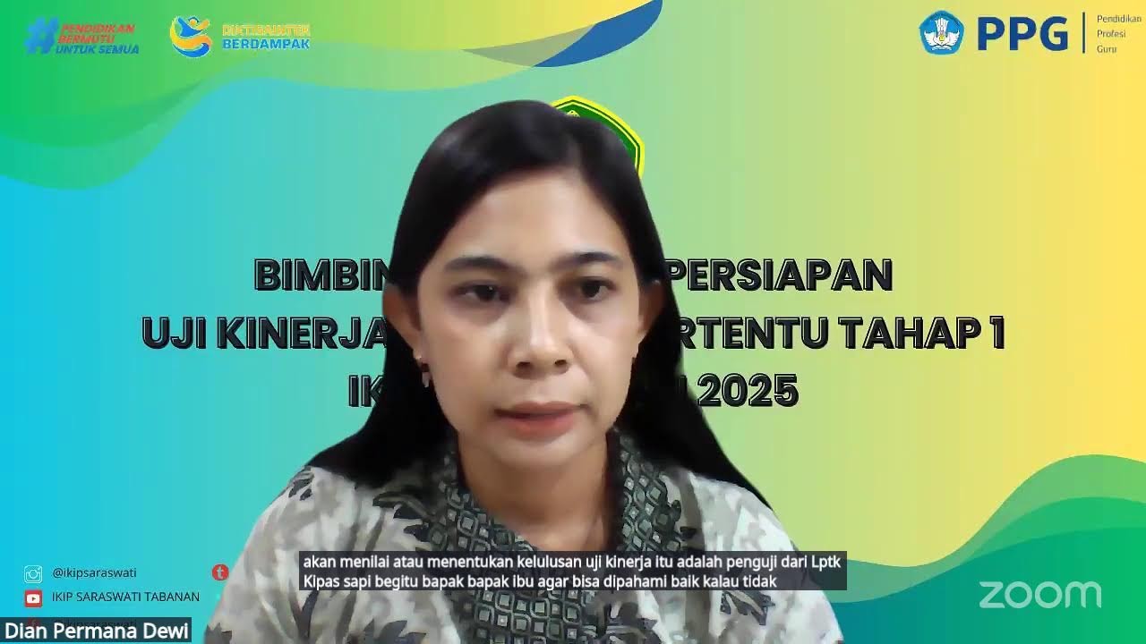 Bimtek Persiapan Pelaksanaan UKPPPG Guru Tertentu Tahap 1 Tahun 2025 IKIP Saraswati