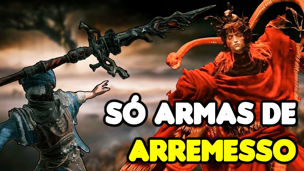ZERANDO DLC ELDEN RING SÓ COM ARMAS DE ARREMESSO!