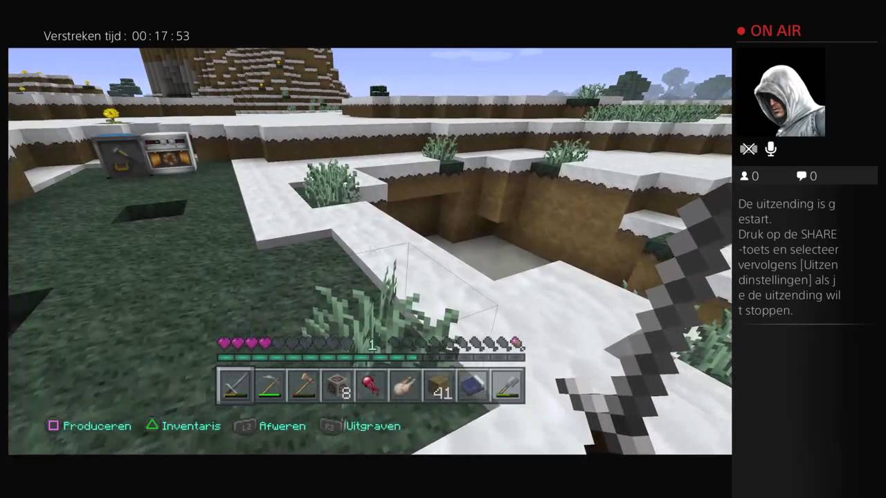 Live Minecraft PS4 editie-uitzending01 van lolGTAlex