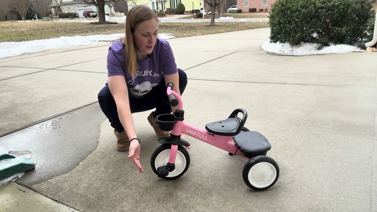 Review of the Umatoll Tricycle for Toddlers 2-5 Year Old, Adjustable, Light up Wheels