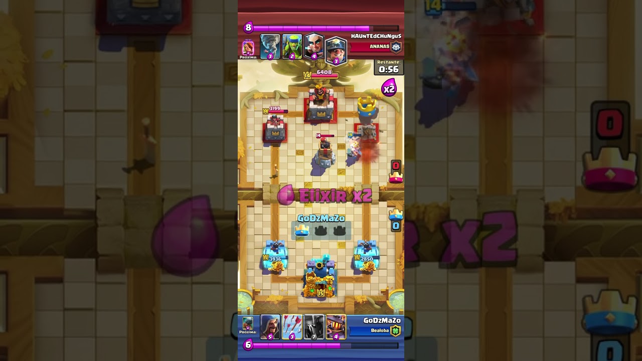 Eu vs deck chocolatinho valendo 9400 troféus 