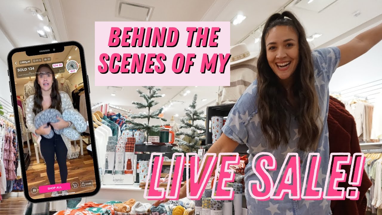 How I do Live Sales as a Boutique Owner | It's Christmas!!
