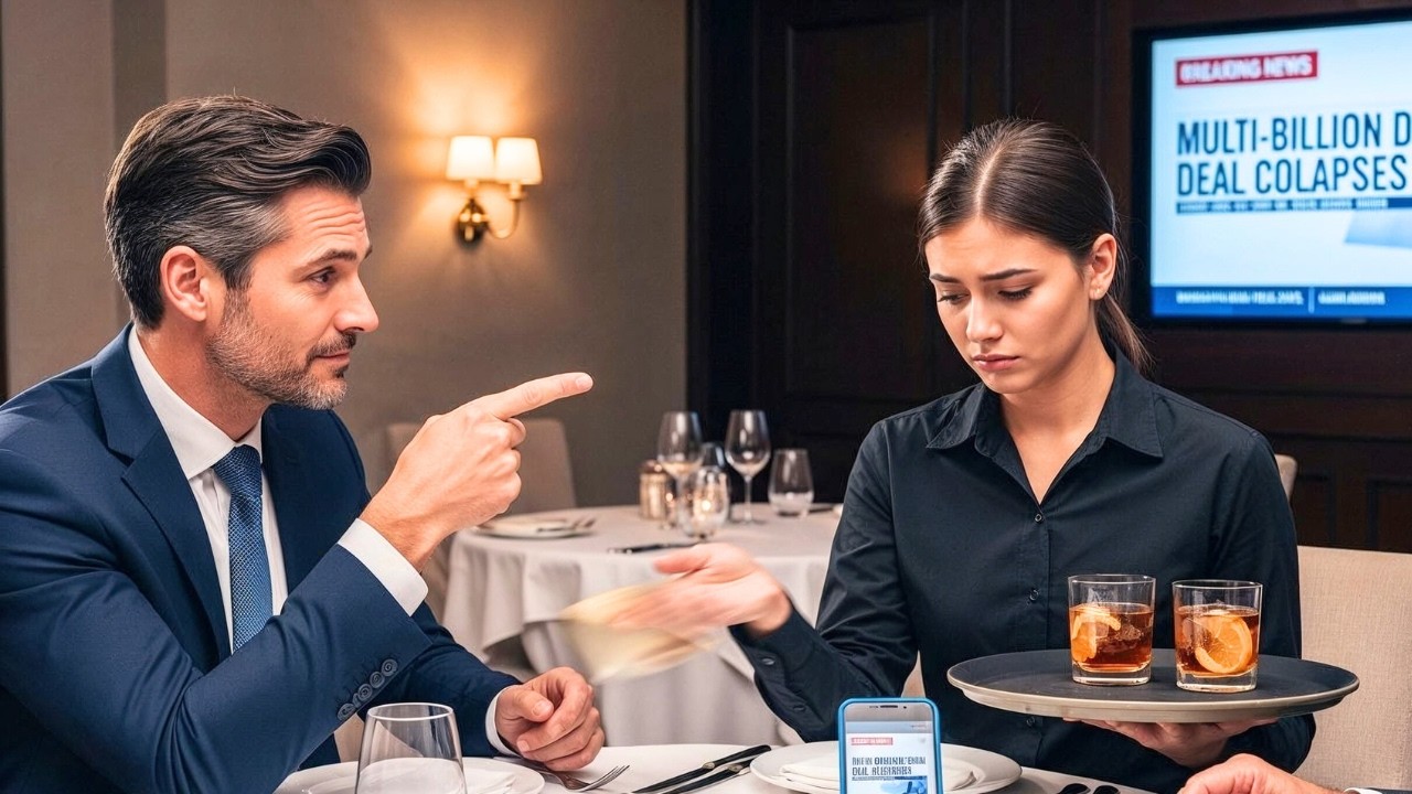 He Mocked a “Poor” Waitress — Seconds Later, His Multi Billion Dollar Deal Was Gone