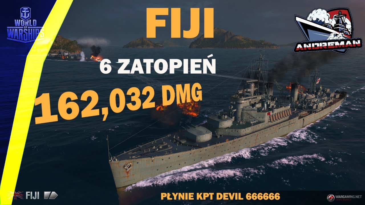 FIJI Brytyjski Krążownik tier VII World of warships (wows)