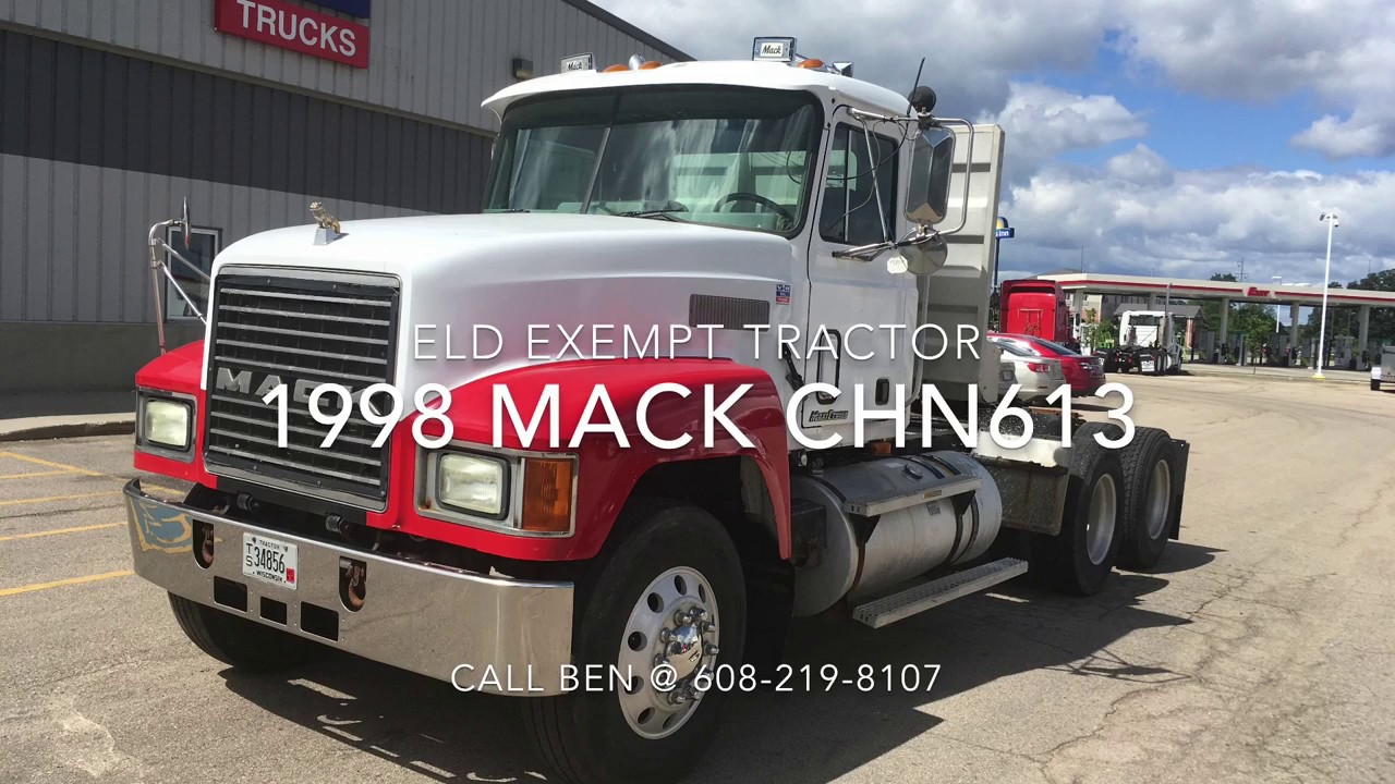 SOLD:  Pre-ELD 1998 Mack Tractor | Exempt from ELD Regulations