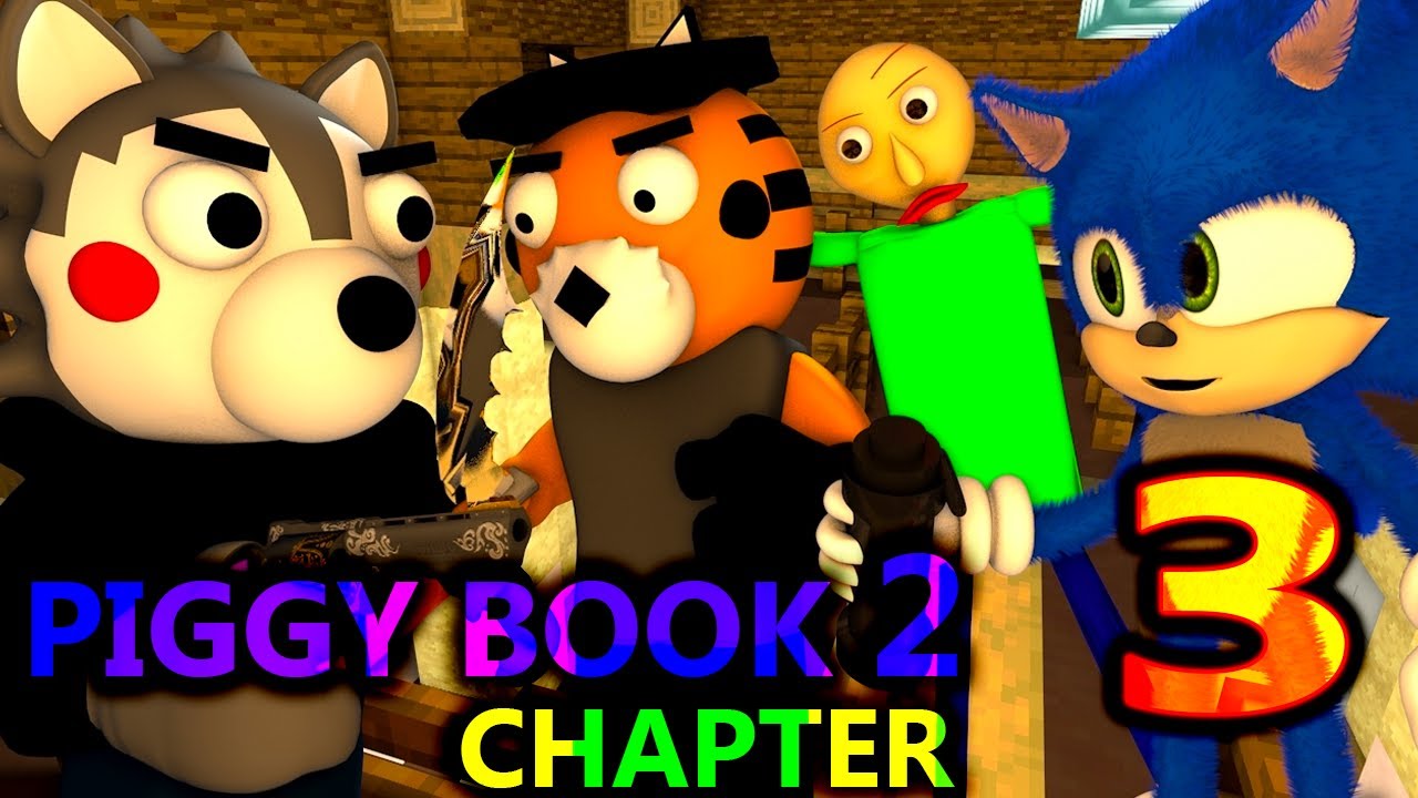 НОВАЯ КНИГА СВИНЬИ 2 ГЛАВА 3 X BALDI SONIC MARIO! Minecraft CHALLENGE Roblox Animation
