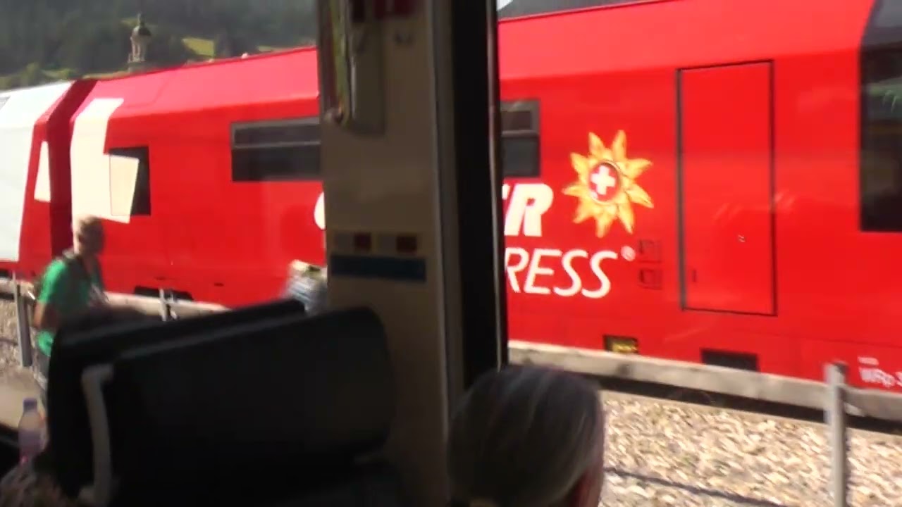 Bernina Express from Chur to Poschiavo, Switzerland to Italy, June 2016
