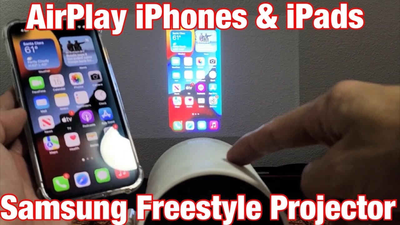 AirPlay с iPhone и iPad на проектор Samsung Freestyle (беспроводное зеркало экрана)