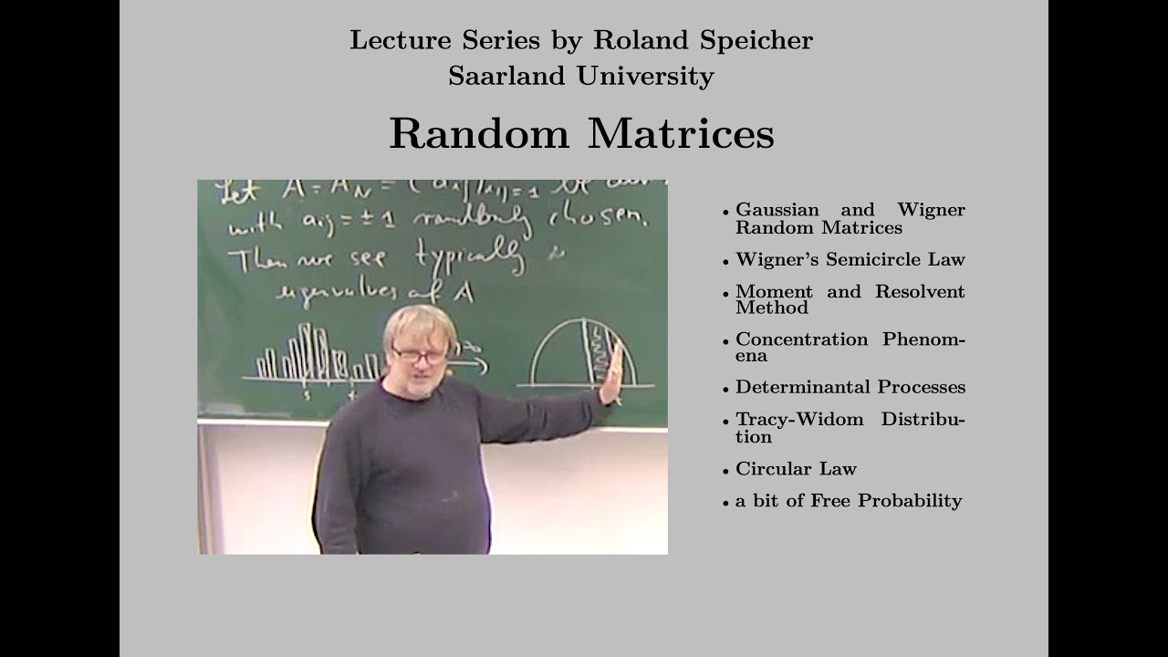 Random Matrices: 1. Introduction