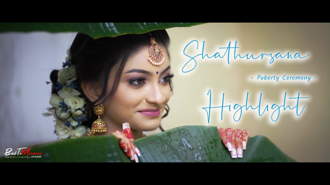 Shathursana  | Puberty Ceremony Highlight | B2M Studio | Rj NeLu | 2023